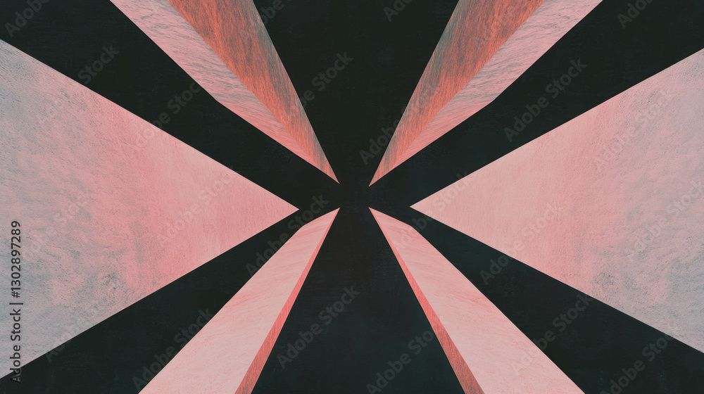 Poster Futuristic abstract background with geometric lines and sharp angular design