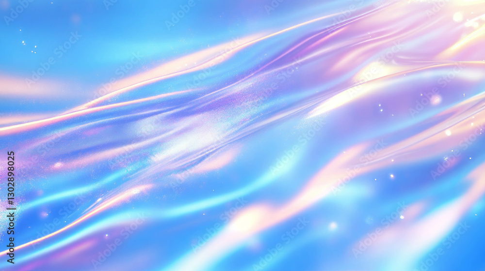 Poster iridescent liquid texture with abstract flowing design for artistic inspiration