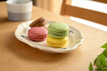 カラフルなマカロン