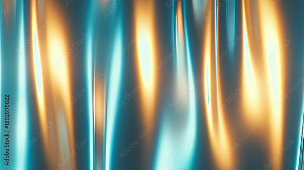 Poster abstract metallic reflections background with enhanced vibrant colors for modern design