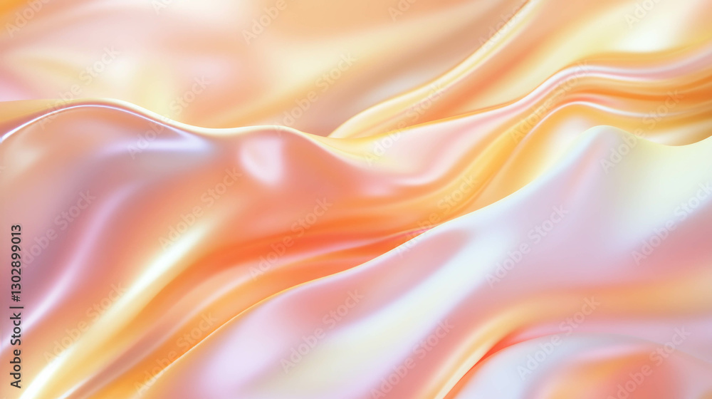 Poster abstract flowing organic patterns with soft pastel colors for creative design
