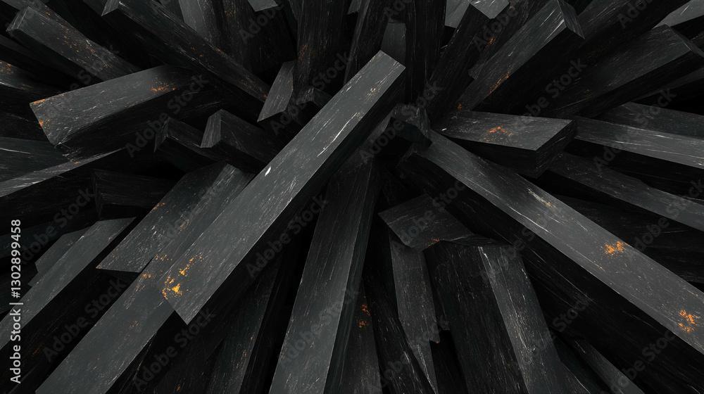 Fototapete dynamic abstract background with sharp geometric lines for modern design