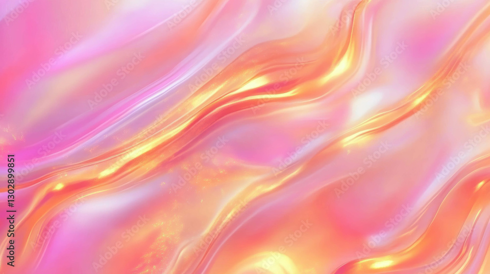 Poster elegant abstract design with smooth pink and gold gradients for creative projects