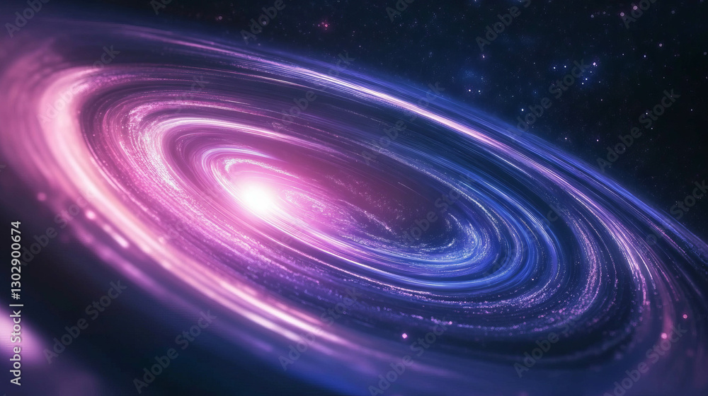 Aufkleber cosmic vortex with swirling galaxy patterns for digital design and space exploration themes