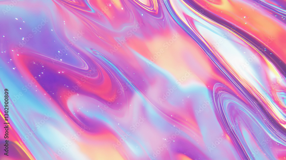 Poster cosmic dreamscape with swirling galaxy patterns for design and decoration