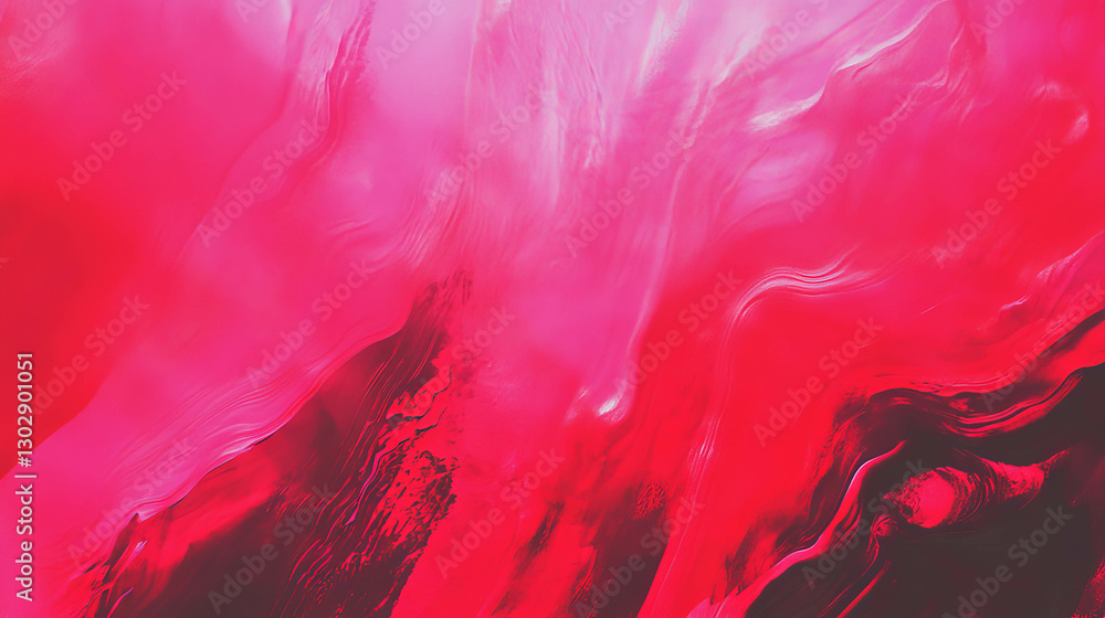Poster Vibrant abstract swirl with dynamic movement and intense red hues