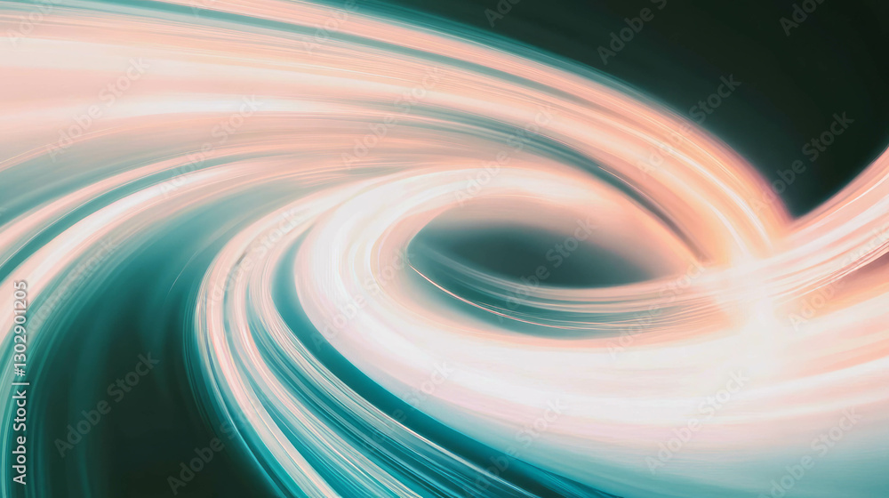 Poster abstract swirling light patterns on dark background for creative design