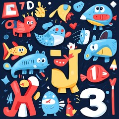 a playful poster for a kids’ educational app
