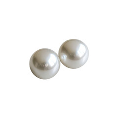 Elegant shiny white pearls close-up, showcasing smooth surfaces and lustrous reflections, perfect for luxury and beauty themes