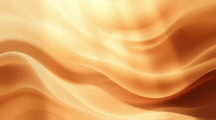 Obraz premium Abstract background with soft, flowing golden waves, creating a smooth, ethereal atmosphere with luminous textures that evoke serenity and elegance.