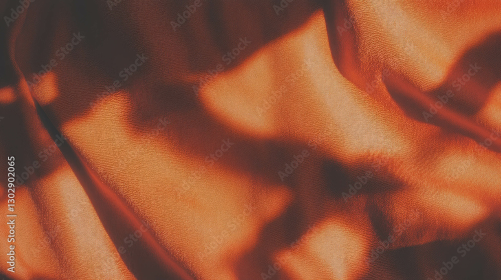 Poster warm abstract background with textured fabric for creative design