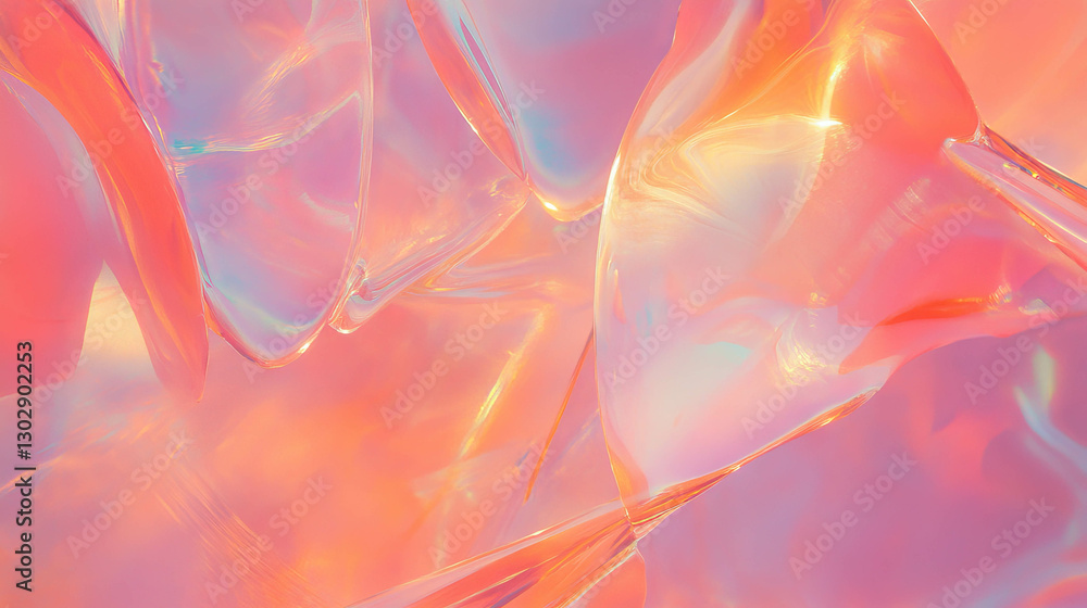 Poster abstract background with textured glass shards in vibrant colors for design use