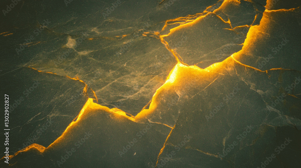 Poster abstract textured stone background with dark cracks and luminous highlights for modern design