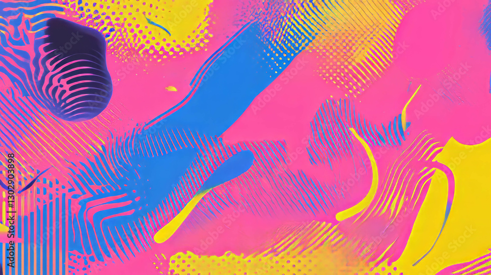 Poster vibrant abstract background with swirling colors for creative design projects