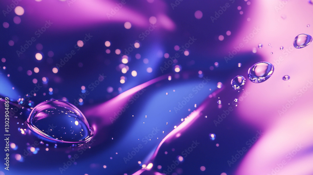 Poster Abstract deep indigo oil texture with glossy surface and reflections for art and design