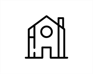 vector drawing of a house