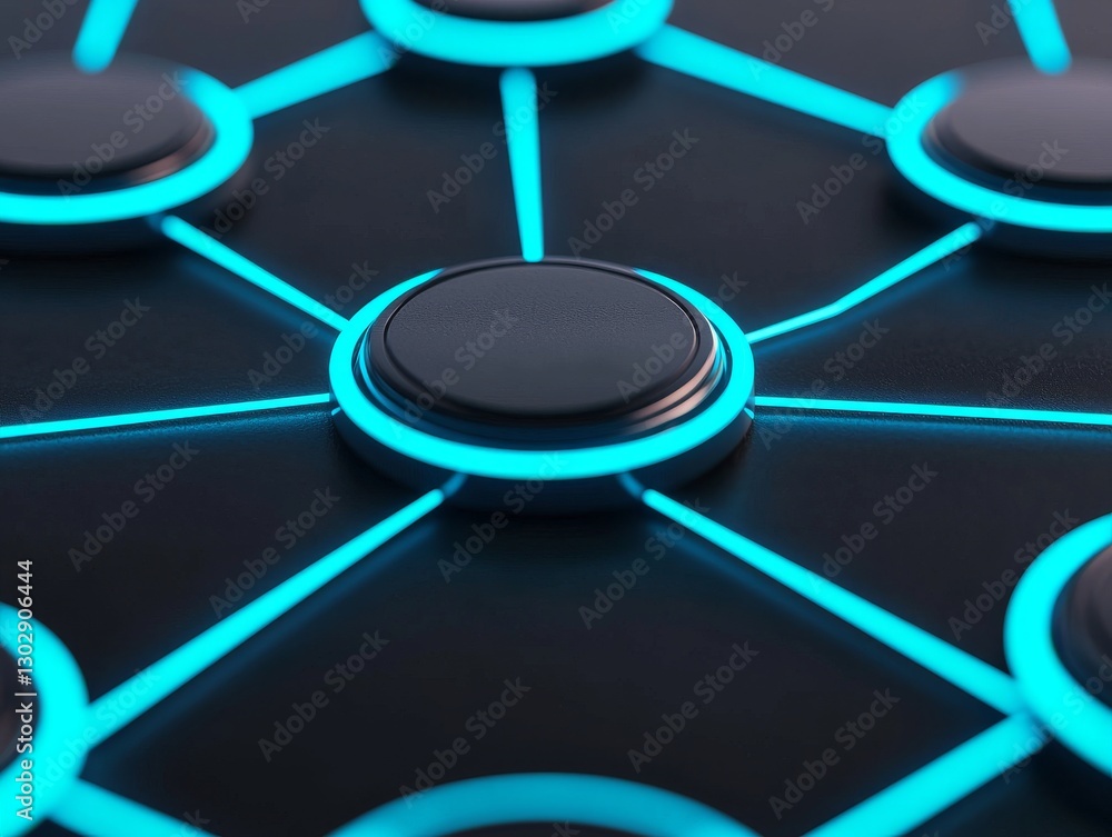 Poster dynamic abstract network technology concept digital environment graphic design futuristic viewpoint 