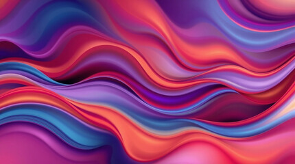 Abstract design with soft, flowing waves in purple, red, and pink, creating a soothing and colorful visual effect.