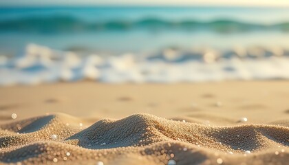 Obraz premium Golden Sand Waves