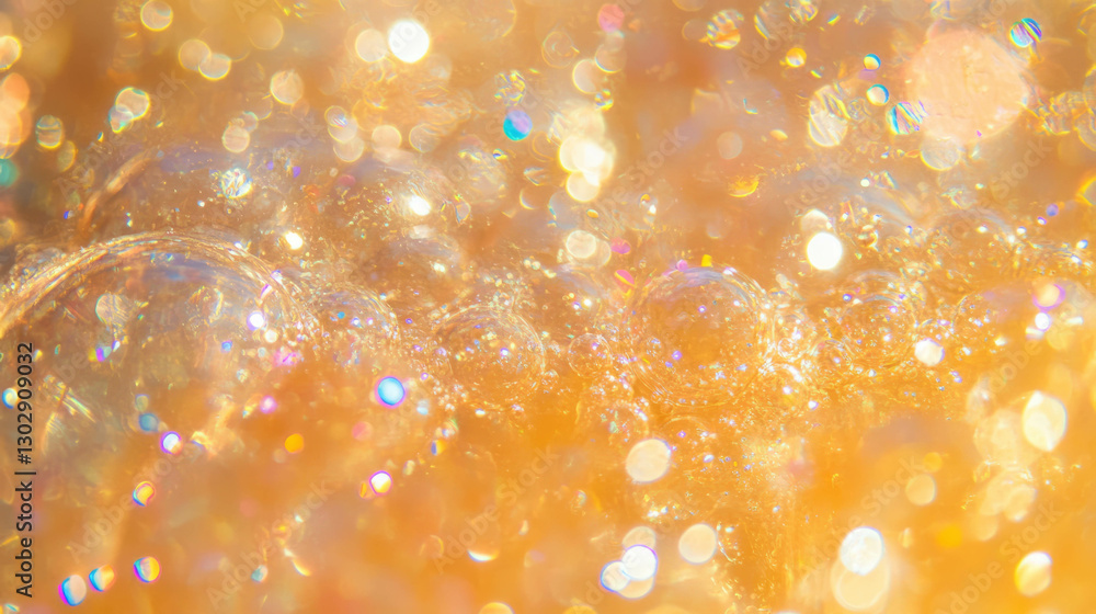 Poster elegant and clean texture of glittering spa bubbles for relaxation and wellness design