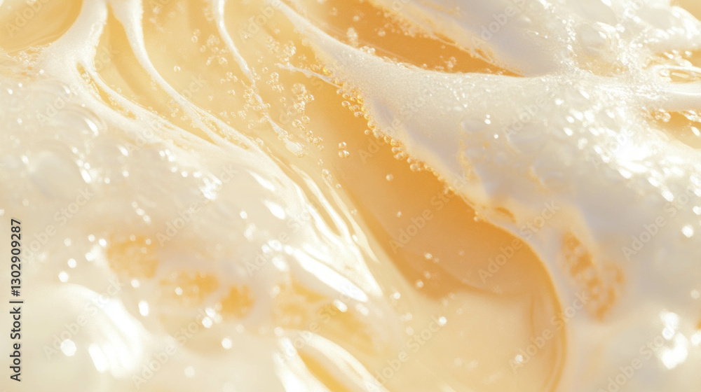 Poster elegant close-up texture of creamy surface for modern design