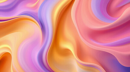 Obraz premium Abstract background with vibrant flowing waves in shades of red, pink, and blue, creating a dynamic, smooth texture with an energetic and artistic visual effect.