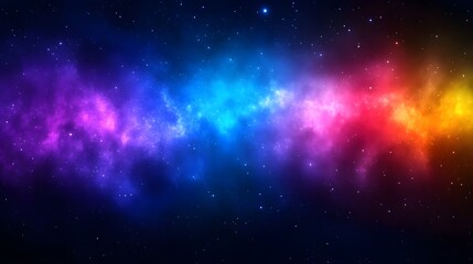 Fototapeta premium Colorful Nebula in Cosmic Space