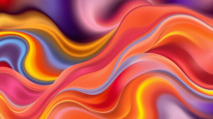 Obraz premium Abstract background with soft flowing waves and vibrant colors, perfect for modern designs or artistic projects.