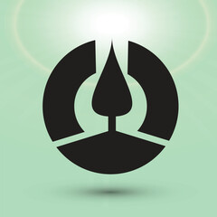 Fresh water drop logo oil or blood icon abstract vector drop of water