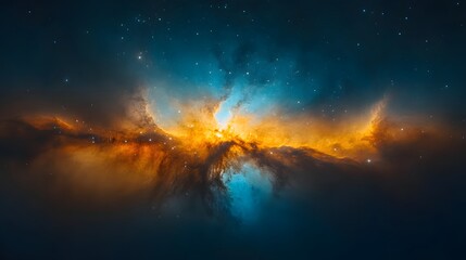 Fototapeta premium Cosmic Nebula in Deep Space (1)
