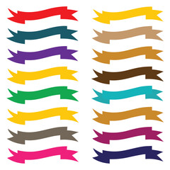 Obraz premium set of colorful ribbons