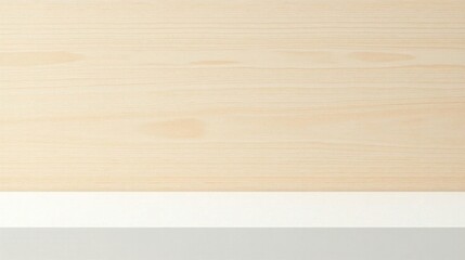 Naklejka premium Simple Minimalist Wooden Background with White and Gray Shelf for Product Display