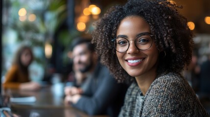 diverse business team engaging in friendly office discussion