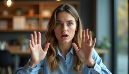 puzzled girl with questioning facial expression