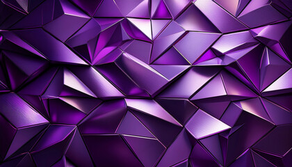Fototapeta premium Cool purple violet abstract colored polygon shaped background wallpaper design