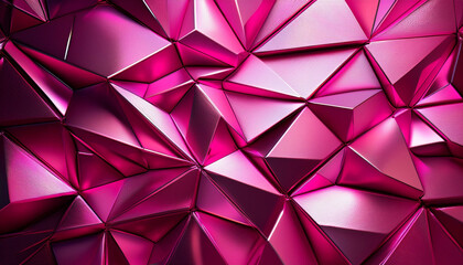 Obraz premium Cool pink and purple abstract colored polygon shaped background wallpaper design