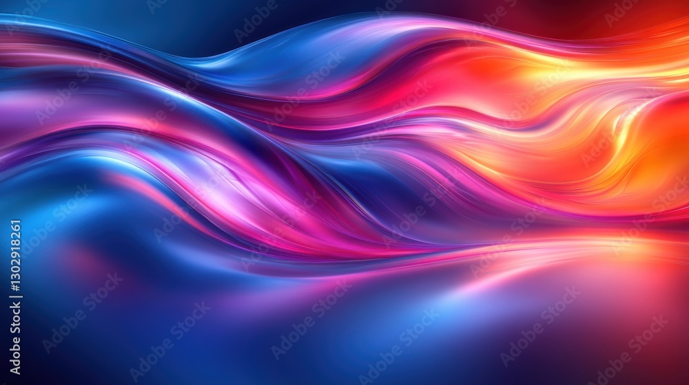 Poster elegant abstract design featuring smooth curving lines and dynamic shapes creating a modern and futu