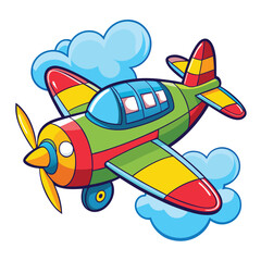 Aeroplan vector image on white background