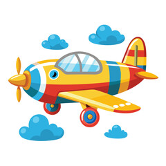 Aeroplan vector image on white background