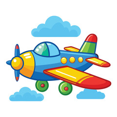 Aeroplan vector image on white background
