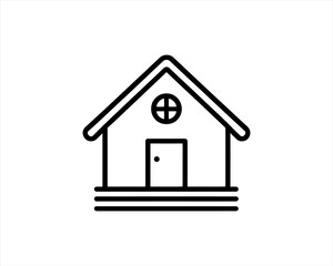 home icon on a white background
