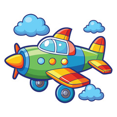 Aeroplan vector image on white background