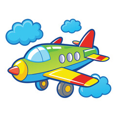 Aeroplan vector image on white background