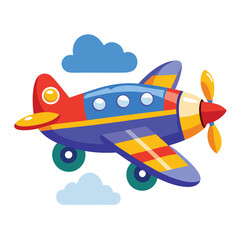 Aeroplan vector image on white background