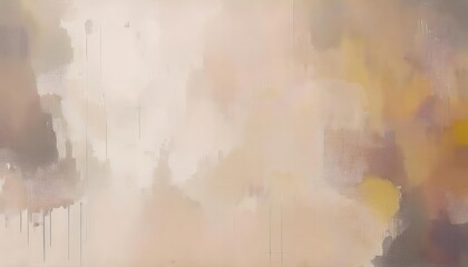 soft neutral abstract painting with beige, cream, and muted earth tones, textured artistic background for modern interior