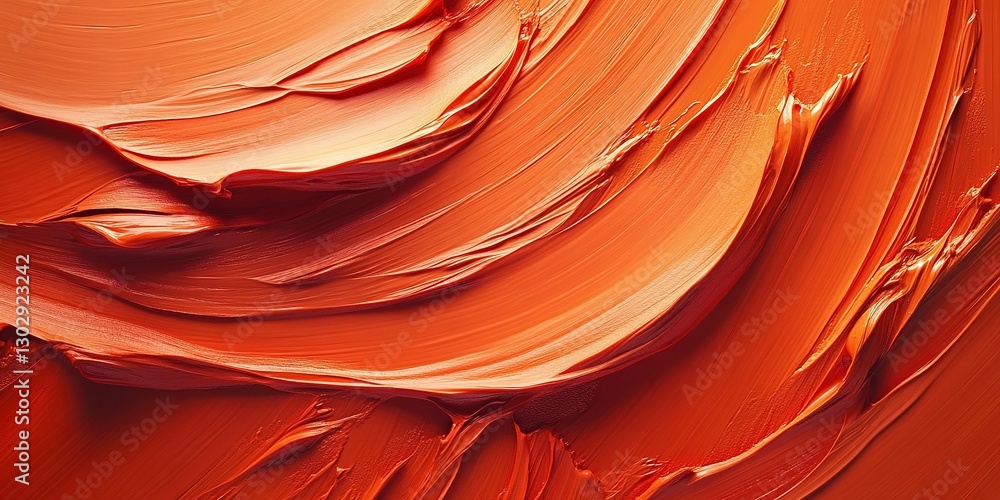 Poster vibrant red paint strokes create an expressive abstract design showcasing texture and movement