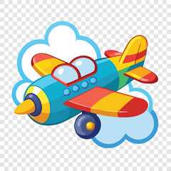 Aeroplan vector image on white background