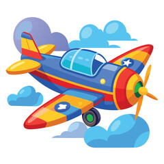 Aeroplan vector image on white background