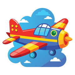 Aeroplan vector image on white background