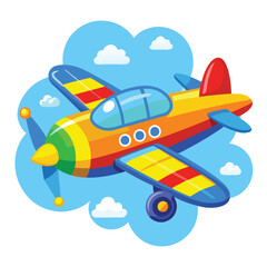 Aeroplan vector image on white background